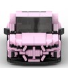 BeeEtMoc Custom Building Block Sports Car Set, Pink and Black,