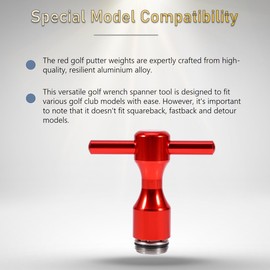 2pcs Red Putter Weights Wrench Spanner Tool Putter Weights Set for Scotty Cameron Putters