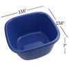 Saedy 18 Quart Plastic Washing Basin, Large Dish Basin Pan