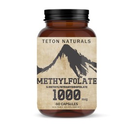 Teton Naturals METHYLFOLATE-1000-60 Cap Natural Wellness