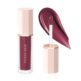 DEAR DAHLIA Petal Drop Blush (Classy) - Weightless Buildable Liquid Blush with High-Pigment, Long-lasting Dewy Finish, Natural Flush. Hydrating, Vegan, Cruelty-Free Korean Makeup for Cheeks. 0.14 oz