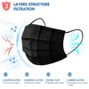 1000 pcs Black Disposable Masks, 3 Ply Breathable Face Masks