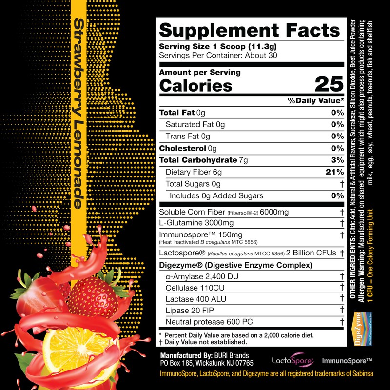 Poop Juice 5-in-1 Prebiotic, Probiotic, Postbiotic, Digestive Enzymes & Glutamine