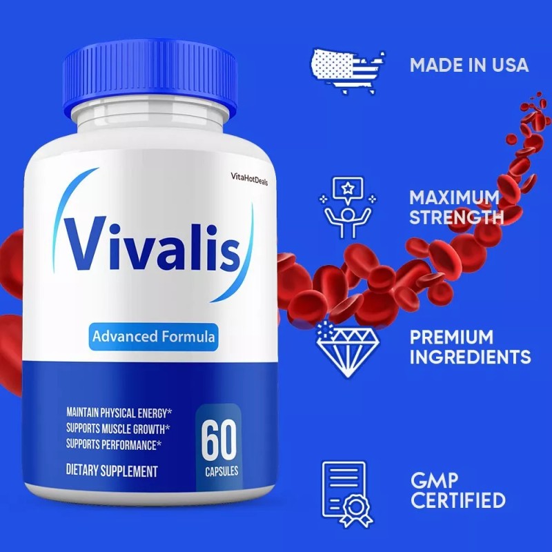 Vivalis Supplement For Men, Maximum Strength, Vivalis Pills (5 pack)