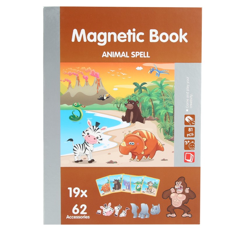 Children Toy Magnetic Puzzle Educational Interactive Brain Development ToysAnimal Theme