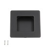 Homdiy MC009-70BK Sliding Door Pull Black Flush Pull 2 Pack