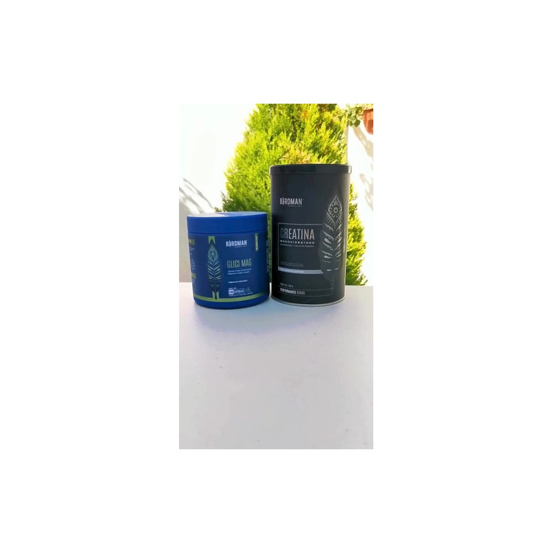 Glicinato De Magnesio 400mg 240 Cáps Creatina 450g Birdman