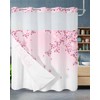 Kryntracorl Spring No Hooks Shower Curtain with Snap in Liner