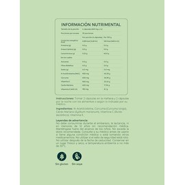 nutriADN - D-TOX NAC SUPPORT – Suplemento Alimenticio en Cápsulas (120 unidades) con NAC (900 MG), Cúrcuma (600 MG), Cardo Mariano (400 MG), Vitaminas