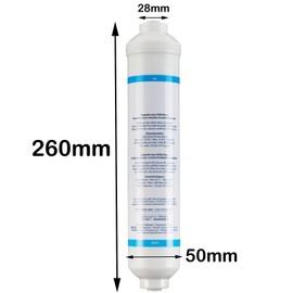 SPARES2GO USC100 Type External Inline Water Filter for Neff American Style Fridge Freezers