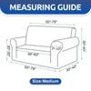 KEKUOU Stretch Loveseat Sofa Cover Slipcover,Couch Covers for 2 Cushion