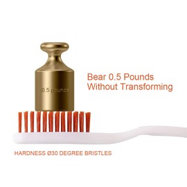 Dr.Perfect Toothbrushes Wisdmax Hard Toothbrush for Smoker's Teeth Whitening Pack of 12