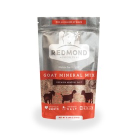 Redmond Goat Mineral Supplement - A premium sea salt with essential trace minerals and Vitamins ( 5 LB )