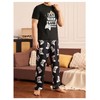 Verdusa Men's 2 Piece Summer Pajama Sets Crew Neck Graphic