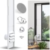 Flehomo Window Vent Kit for 3" and 4" Diameter Hose,
