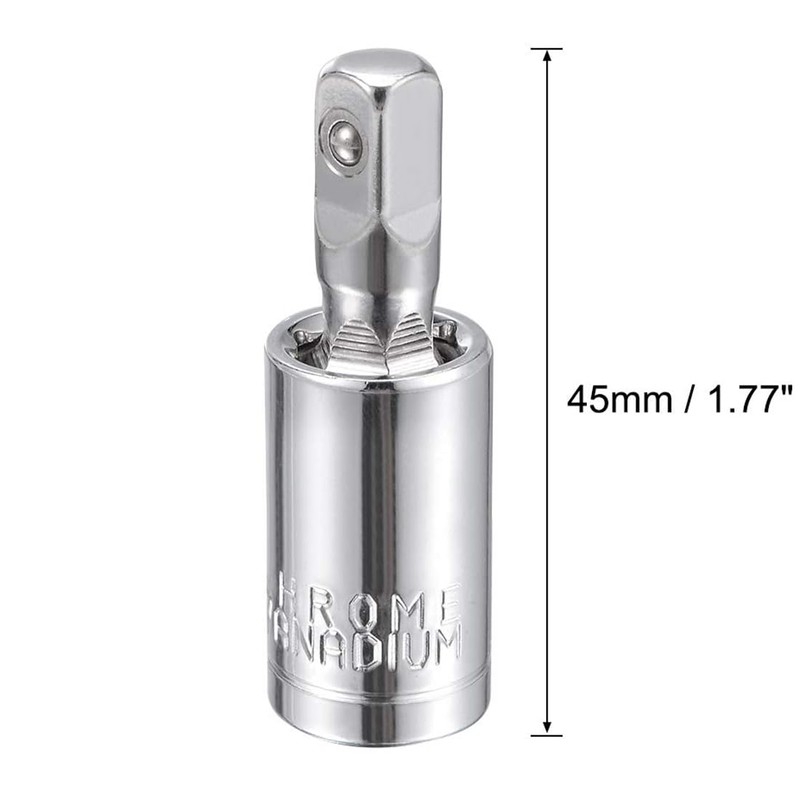 TA-VIGOR 3Pcs 1/4 Inch Drive Universal Joint Swivel Socket, Cr-V