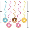 Happium Party Colourful Donuts Hanging Swirls - 6 Pcs, Paper,