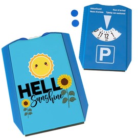 Gute Laune Parking Disc with Saying Hello Sunshine A Decorative Accessory for Your Car Sun Sunflowers Ice Scraper