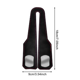 YCSONLY 2 Pcs Car Bag Hooks, Leather Seat Organiser Hooks, Multifunctional Back for Headrest for Hanging Bags, Purses and Handbags (Back)