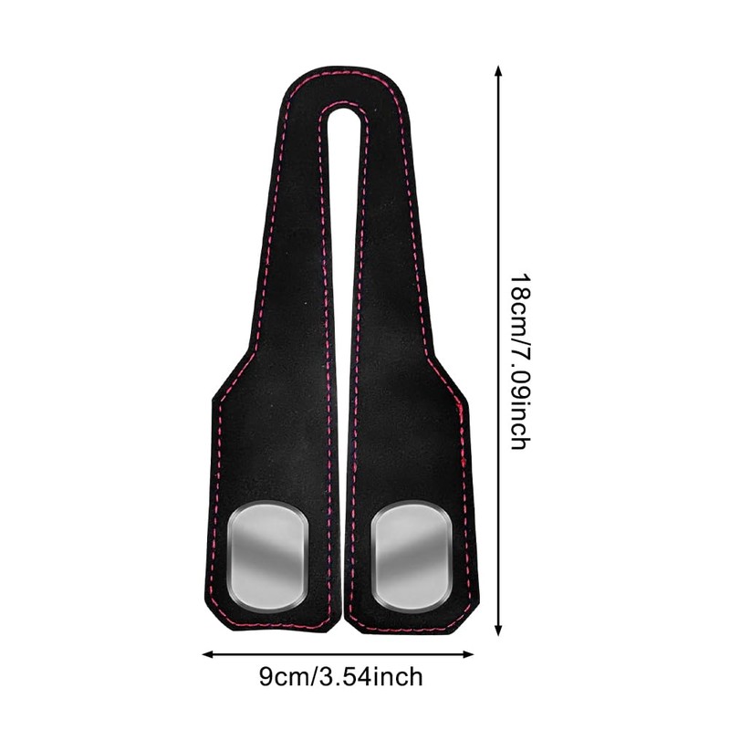 YCSONLY 2 Pcs Car Bag Hooks, Leather Seat Organiser Hooks,