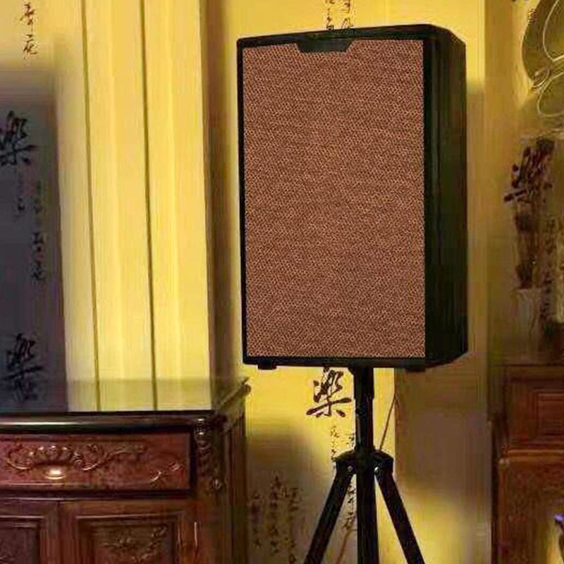 Flushbay Speaker Grill Cloth Brown Speaker Fabric Cover Material Vintage