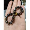RAYON Iron Tiger Bead Bracelet for Men Stretch 10mm -