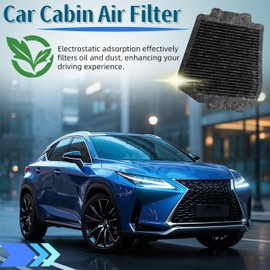 Muyesm Car Cabin Air Filter Compatible with Toyota Yaris 2020-2023 1.5 HEV Hybrid,fit for Lexus LBX Full Hybrid SUV HV Battery Cooling Automobiles Filters Wear Parts, Air Filter Screen (1pcs black)