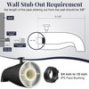 Enhon Tub Spout with Rear Diverter, Bathtub Spout Fitting 1/2-Inch