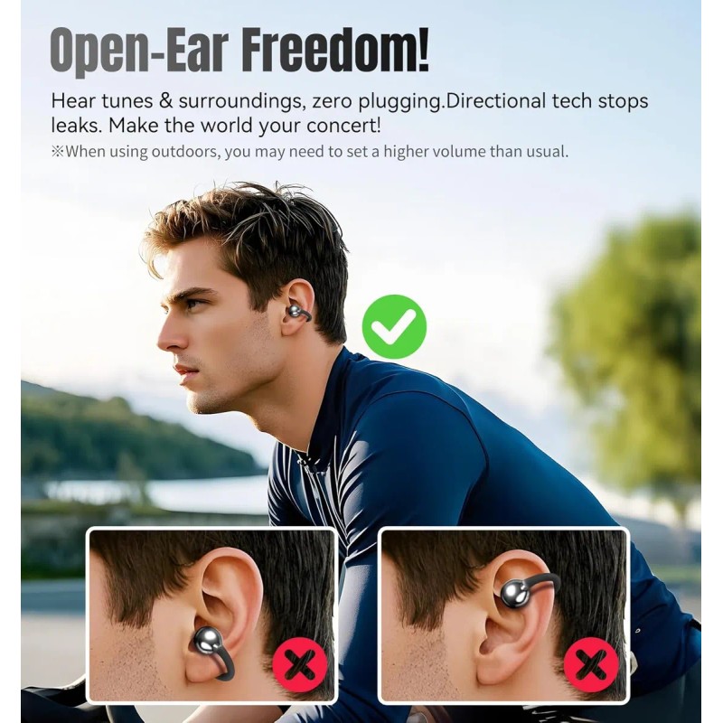 Trymiss K521 Audfonos clip Bluetooth In-ear Mini Corazn Auriculares Con