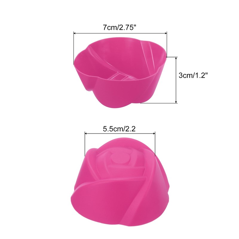uxcell 18pcs Silicone Cupcake Liners, 2.75 Inch Reusable Baking Cups