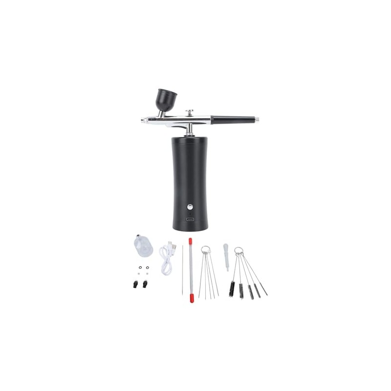 Kit de Aerógrafo Eléctrico de 30PSI, Aerógrafo de Maquillaje Inalámbrico