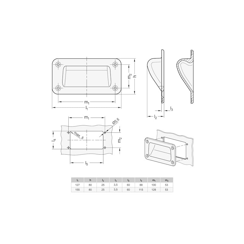 Ganter Normelemente Handle shell die-cast zinc | assembly from operating