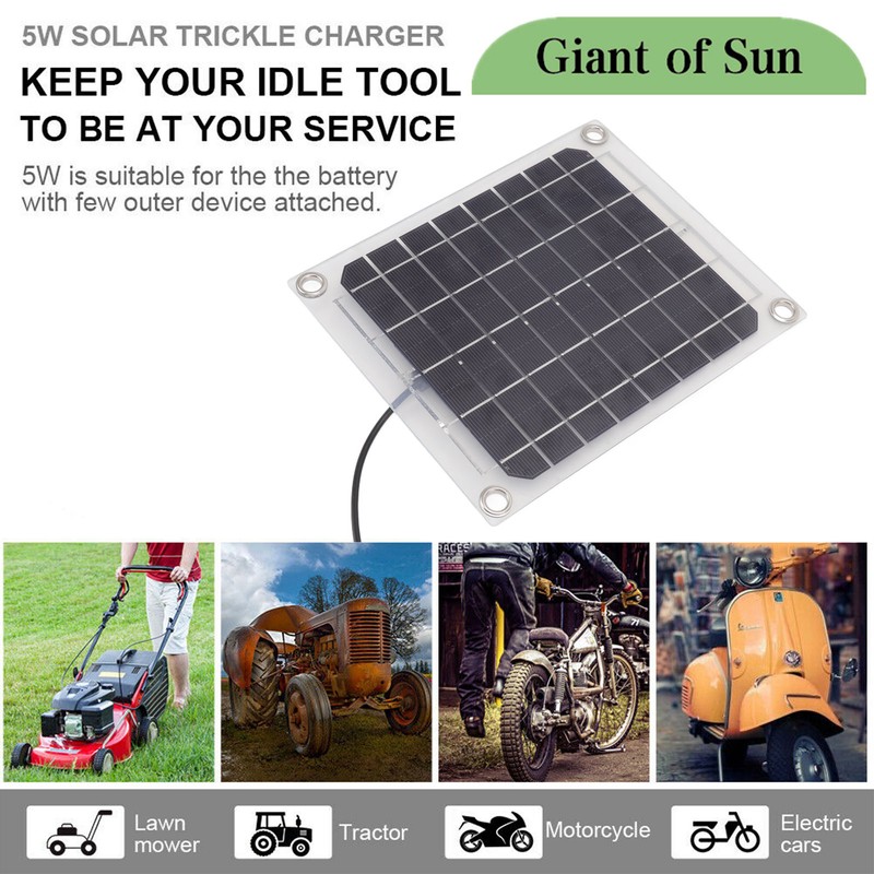 Solar Panel 10W USB Output Transparent Design Double Sided Power