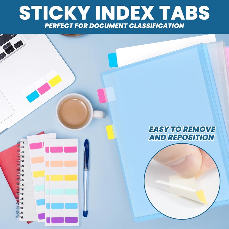 1 Inch Binders 3 Ring - 8 Pack, with Single