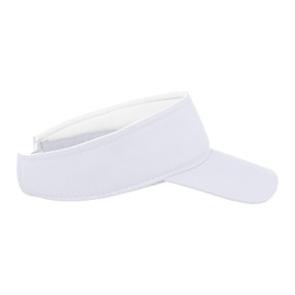 TOPTIE Kids Sun Visor Cap Cotton UV Protection Visors for Boys Girls Aged 2-10 Years Old-White