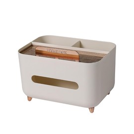 AIMALL Multifunctional Desk Organizer Tissue Box, Stylish Nordic Design for Living Room, Coffee Table, and Remote Control Storage 8.27×5.91×5.12 Inch