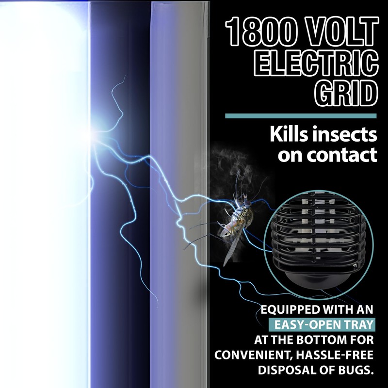Brookstone Indoor/Outdoor Bug Zapper - 1800V Power Grid - Effective