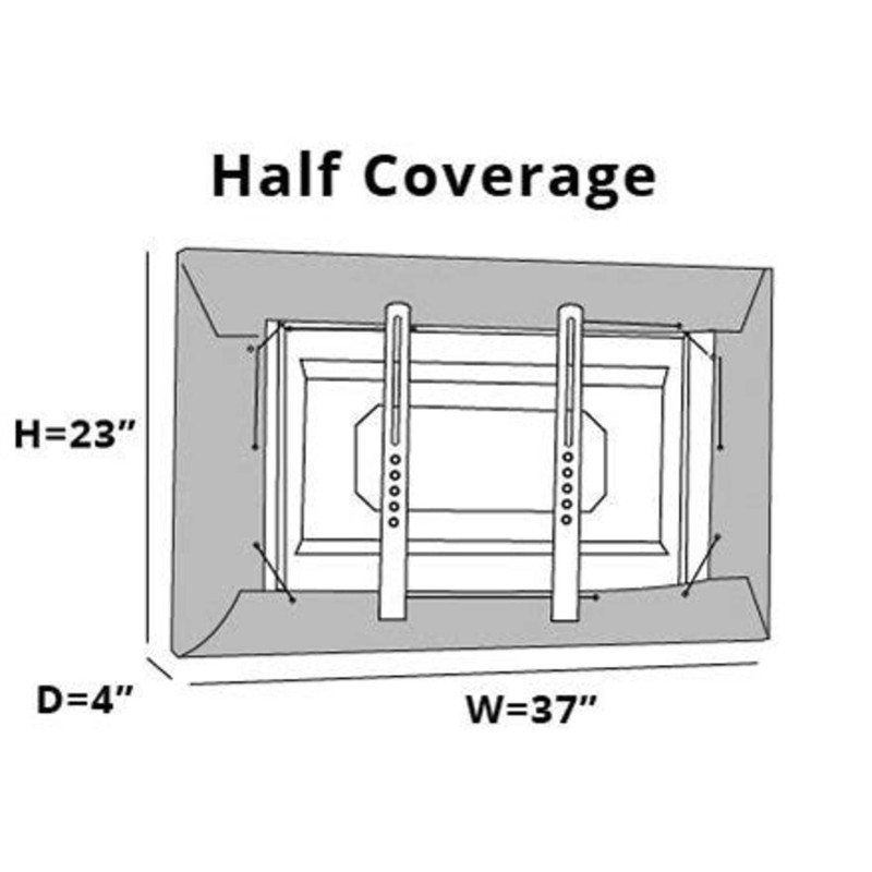 Covermates Outdoor TV Cover – Weatherproof & Water-Resistant 300D Polyester,