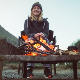 SUNNYFEEL Heated Rocking Camping Chair | Fully Padded Patio Chairs | Heating Camp Rocker Chairs for Outdoor Sports with Back and Seat Heating | Heated Folding Chair for Adults Heavy Duty 500lbs