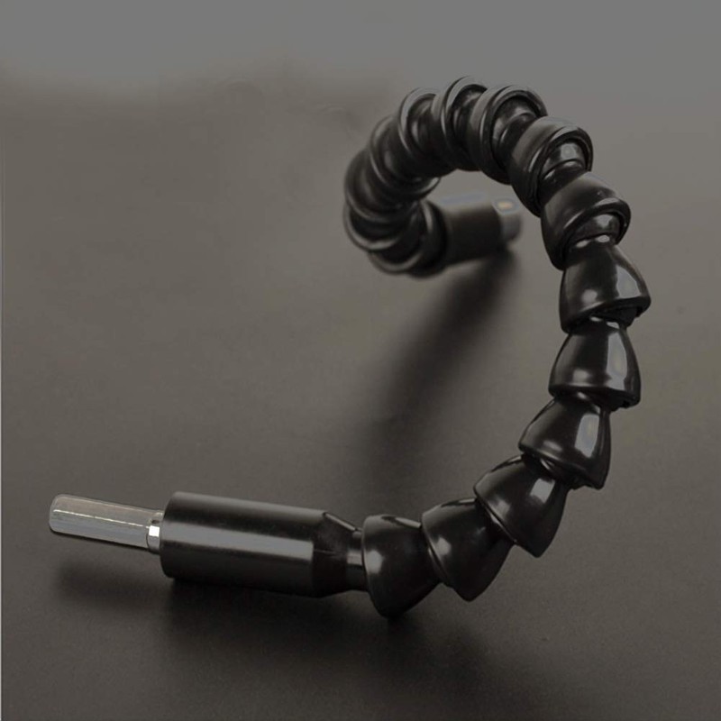 Flexible Drill Bit Extension Shaft, Tiberham 300mm Snake Drill Bit