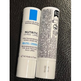 La Roche-Posay 2X La Roche Posay NUTRITIC Lip Balm 4.7ml Very Dry Lips Transforming New Sealed