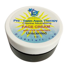 Diva Stuff Pre-Swim, For The Face Aqua, Therapy Chlorine Neutralizing Body Lotion, Protects Skin From Chlorine and Salt Water, Gentle Formula