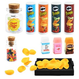 Miniature Food, Dollhouse Food Accessories, 10 Pieces Miniature Food, Toy Food, Food Apie Toy, Miniature Food, Children's Play Set, for Adults, Teenagers, Dollhouse