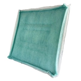 wioboy Paint Spray Booth Intake Filter Pad, 20" x 20" (20/case) Tacky Panel with Internal Wire Frame