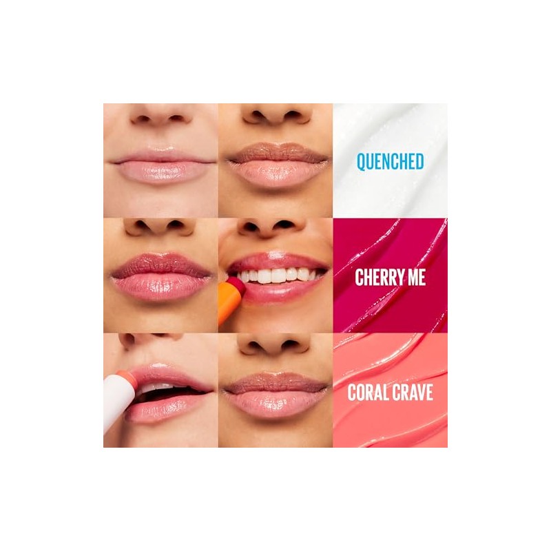 Maybelline New York Baby Lips Moisturizing Lip Balm 3-pack, Lip