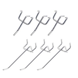 AOMIKITSTU Perforated Wall Hooks, Pack of 30, 5 cm/10 cm, Perforated Sheet Metal Tool Wall Hooks, Pegboard Hooks, Perforated Plate Hooks for Supermarket Shelves, Sales Displays