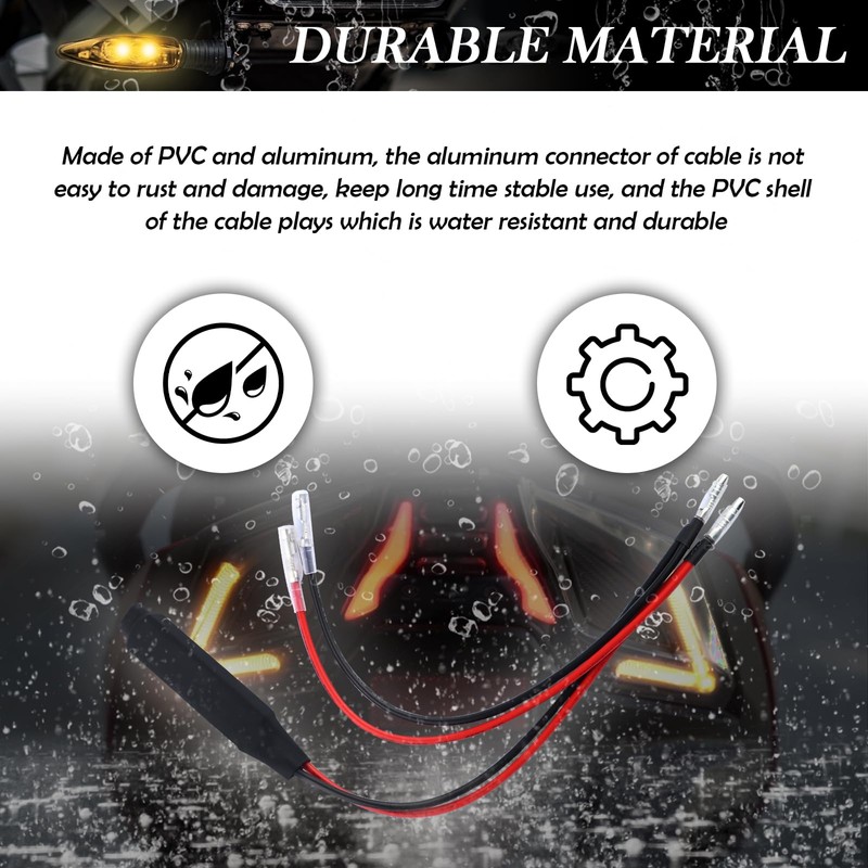 Figpade 4PCS Motorcycle Load Resistors LED Turn Signal,LED Resistor Turn