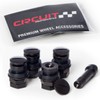 Circuit Performance Black Bolt-in Flush Mount Valve Stems (Set of