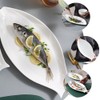 Cabilock Fish Shaped Plate, 31cm Ceramic Fish Dish Dinner Serving