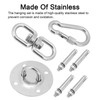 Stainless Steel Hammock/Swing Hanging Kit Ceiling Mounting Plate Snap Hook